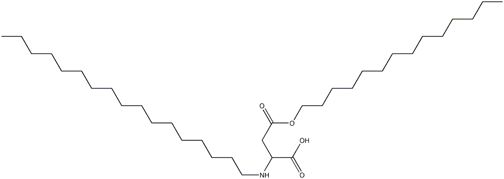 2-Heptadecylamino-3-(tetradecyloxycarbonyl)propionic acid,,结构式
