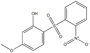 5-Methoxy-2-[(2-nitrophenyl)sulfonyl]phenol Struktur