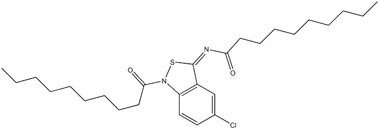  5-Chloro-1-decanoyl-3(1H)-decanoylimino-2,1-benzisothiazole