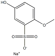 5-Hydroxy-2-methoxybenzenesulfonic acid sodium salt 结构式