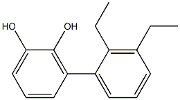 3-(2,3-Diethylphenyl)benzene-1,2-diol Structure