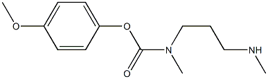 N-メチル-N-(3-メチルアミノプロピル)カルバミド酸4-メトキシフェニル 化学構造式