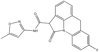 8-Fluoro-N-(5-methyl-3-isoxazolyl)-1,2-dihydro-1-oxo-6H-pyrrolo[3,2,1-de]acridine-2-carboxamide