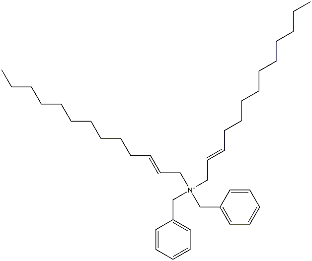 Di(2-tridecenyl)dibenzylaminium Struktur