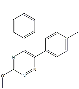 5,6-Di(p-tolyl)-3-methoxy-1,2,4-triazine 结构式