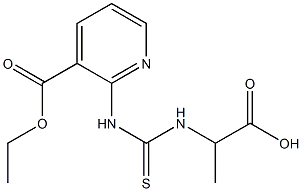  2-[3-[1-(Hydroxycarbonyl)ethyl]thioureido]pyridine-3-carboxylic acid ethyl ester