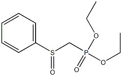 [(Phenylsulfinyl)methyl]phosphonic acid diethyl ester Struktur