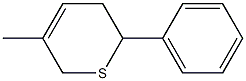 5,6-Dihydro-3-methyl-6-phenyl-2H-thiopyran,,结构式