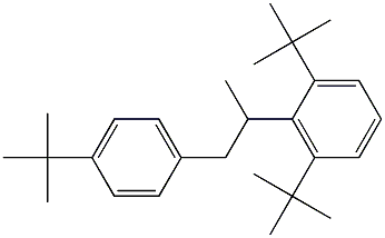 2-(2,6-ジ-tert-ブチルフェニル)-1-(4-tert-ブチルフェニル)プロパン 化学構造式