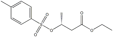 [R,(-)]-3-(p-トリルスルホニルオキシ)酪酸エチル 化学構造式