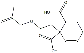 5-Cyclohexene-1,2-dicarboxylic acid hydrogen 1-[2-(methallyloxy)ethyl] ester Structure