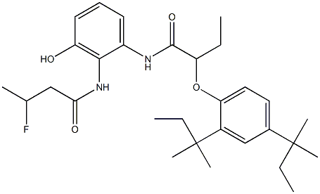 6-(3-Fluorobutyrylamino)-5-[2-(2,4-di-tert-amylphenoxy)butyrylamino]phenol
