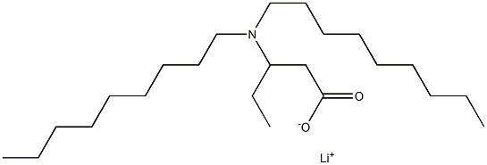 3-(Dinonylamino)valeric acid lithium salt