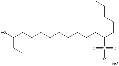 16-Hydroxyoctadecane-6-sulfonic acid sodium salt