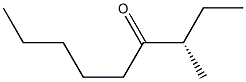 [S,(+)]-3-メチルノナン-4-オン 化学構造式
