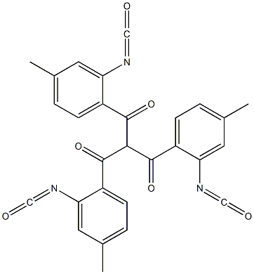 Tris(4-methyl-2-isocyanatobenzoyl)methane Structure