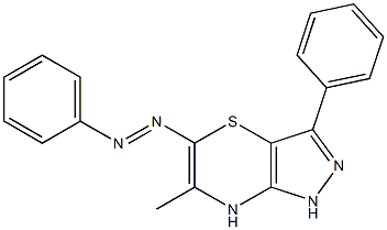 5-(Phenylazo)-6-methyl-3-phenyl-1,7-dihydropyrazolo[4,3-b][1,4]thiazine