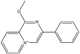 1-Methoxy-3-phenylpyrido[1,2-a]pyrazin-5-ium Struktur