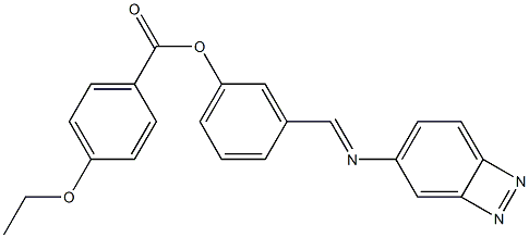 4-Ethoxybenzoic acid 3-[(azobenzen-4-yl)iminomethyl]phenyl ester 结构式