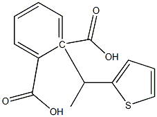 (-)-Phthalic acid hydrogen 1-[(S)-1-(2-thienyl)ethyl] ester,,结构式