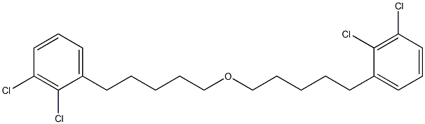 2,3-Dichlorophenylpentyl ether Structure