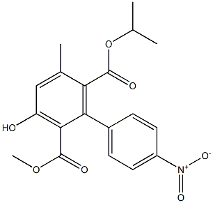 3-Hydroxy-5-methyl-4'-nitro-1,1'-biphenyl-2,6-dicarboxylic acid 2-methyl 6-isopropyl ester