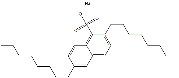 2,6-Dioctyl-1-naphthalenesulfonic acid sodium salt Structure