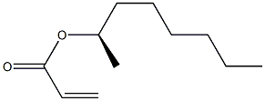 (-)-Acrylic acid (R)-1-methylheptyl ester 结构式