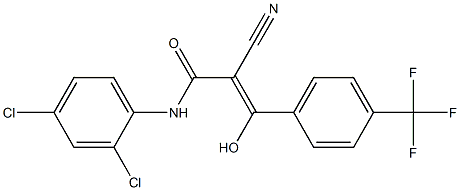 2-Cyano-3-hydroxy-3-[4-trifluoromethylphenyl]-N-[2,4-dichlorophenyl]acrylamide|