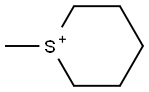 1-Methylhexahydrothiopyrylium Structure