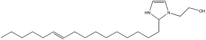 2-(10-Hexadecenyl)-4-imidazoline-1-ethanol,,结构式