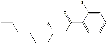 (+)-o-Chlorobenzoic acid (S)-1-methylheptyl ester Structure