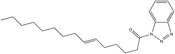 1-(6-Pentadecenoyl)-1H-benzotriazole,,结构式