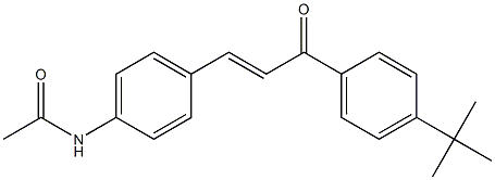 4-Acetylamino-4'-tert-butyl-trans-chalcone,,结构式