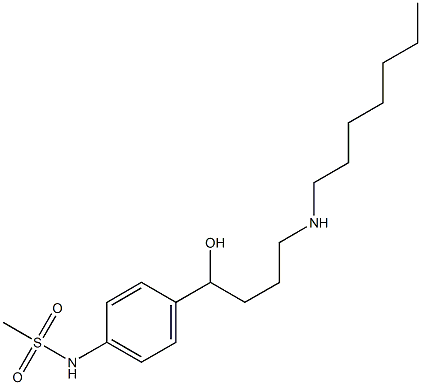  4-Heptylamino-1-(4-methylsulfonylaminophenyl)-1-butanol