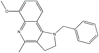 1-Benzyl-4-methyl-6-methoxy-2,3-dihydro-1H-pyrrolo[3,2-c]quinoline Structure