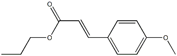 p-メトキシけい皮酸プロピル 化学構造式
