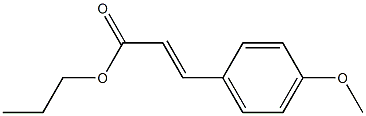 p-Methoxycinnamic acid propyl ester Structure