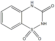 3,4-Dihydro-3-oxo-2H-1,2,4-benzothiadiazine 1,1-dioxide,,结构式