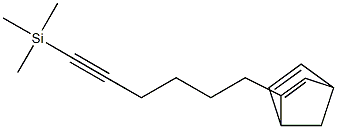 2-[6-(Trimethylsilyl)-5-hexynyl]bicyclo[2.2.1]hepta-2,5-diene Structure