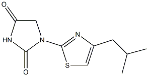 1-(4-Isobutyl-2-thiazolyl)hydantoin Structure