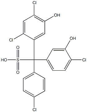 (4-Chlorophenyl)(4-chloro-3-hydroxyphenyl)(2,4-dichloro-5-hydroxyphenyl)methanesulfonic acid