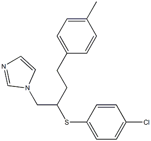 1-[4-(4-Methylphenyl)-2-[(4-chlorophenyl)thio]butyl]-1H-imidazole Structure