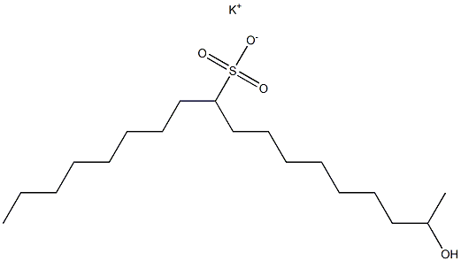 17-Hydroxyoctadecane-9-sulfonic acid potassium salt|