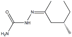 [S,(-)]-4-Methyl-2-hexanonesemicarbazone Struktur