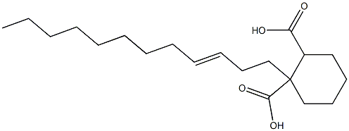 Cyclohexane-1,2-dicarboxylic acid hydrogen 1-(3-dodecenyl) ester Structure