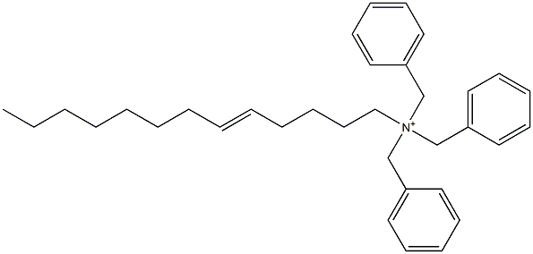 (5-Tridecenyl)tribenzylaminium 结构式
