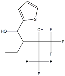 2-Ethyl-1-(2-thienyl)-4,4,4-trifluoro-3-trifluoromethyl-1,3-butanediol Structure