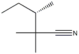 [S,(-)]-2,2,3-Trimethylvaleronitrile Struktur