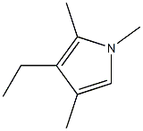 4-Ethyl-1,3,5-trimethyl-1H-pyrrole,,结构式